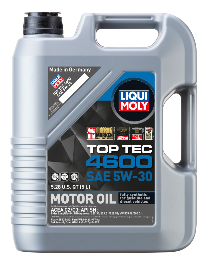 LIQUI MOLY 5L Top Tec 4600 Motor Oil 5W30 - 20448