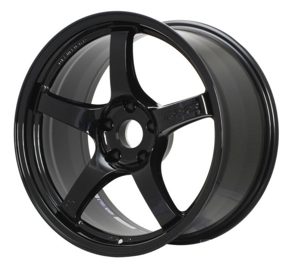 Gram Lights 57CR 18x9.5 +38 5-100 Glass Black Wheel (Minimum Order Qty 20) - WGCRX38DGBP