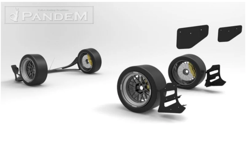 GReddy 2012+ Scion FR-S Pandem Wide Body V3.5 Rear Canards - 17010284