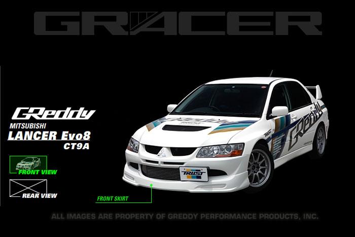 GReddy 03-05 Mitsubishi Evolution VIII Urethane Front Lip Spoiler  **Must Ask/Call to Order** - 17030013