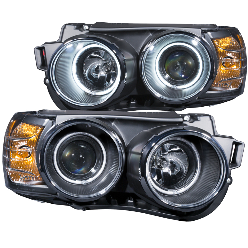 ANZO 2012-2015 Chevrolet Sonic Projector Headlights w/ Halo Black (CCFL) - 121488