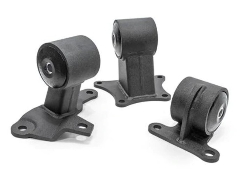 Innovative 90-93 Accord H/F Series Black Steel Mounts 85A Bushings (Auto EX to Manual 94-01 Trans) - 29357-85A