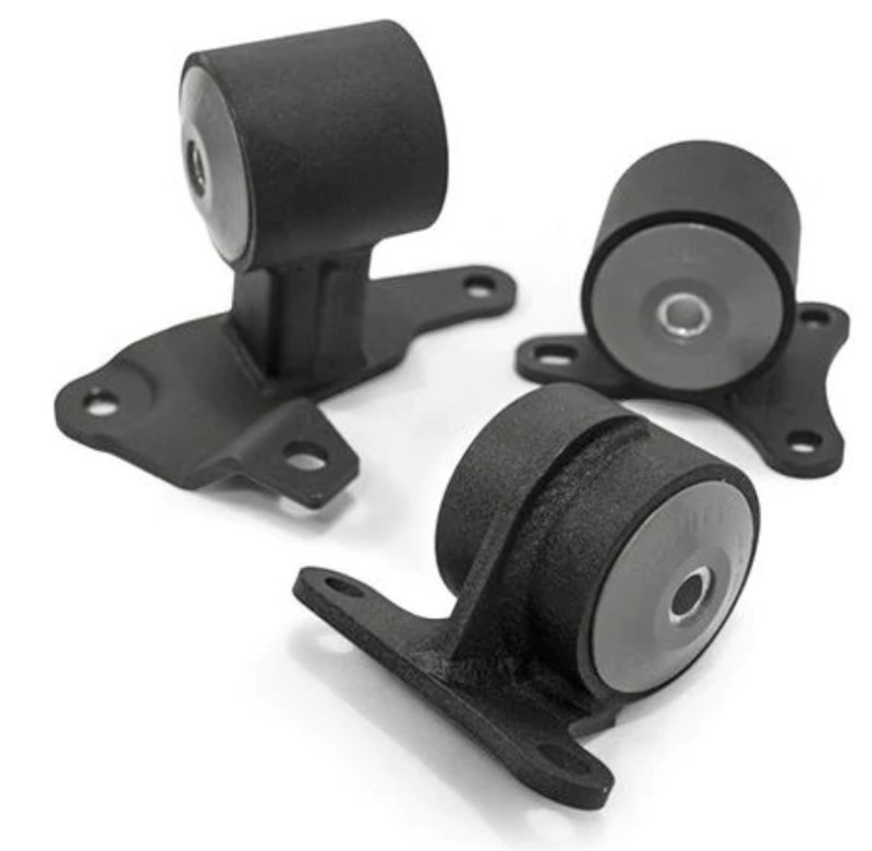 Innovative 90-93 Accord H/F Series Black Steel Mounts 75A Bushings (Auto to Manual) - 29359-75A