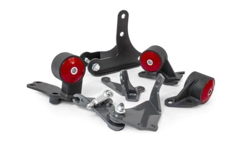 Innovative 88-91 Civic D-Series Black Steel Mounts 85A Bushings (92+ Engine Hydro Conversion) - 49152-85A