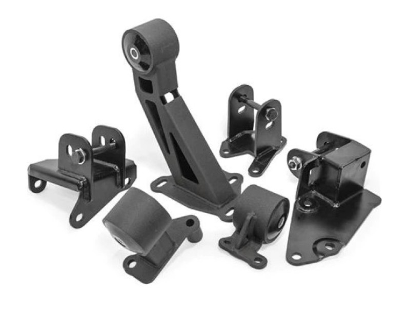 Innovative 96-00 Civic J-Series Black Steel Mounts 85A Bushings (EG/DC Subframe) - 80050-85A