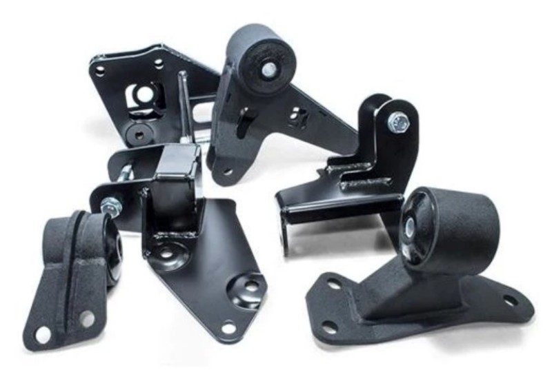 Innovative 96-00 Honda Civic Conversion Engine Mount Kit K-Series Black Steel Mounts 85A Bushings - 90050-85A