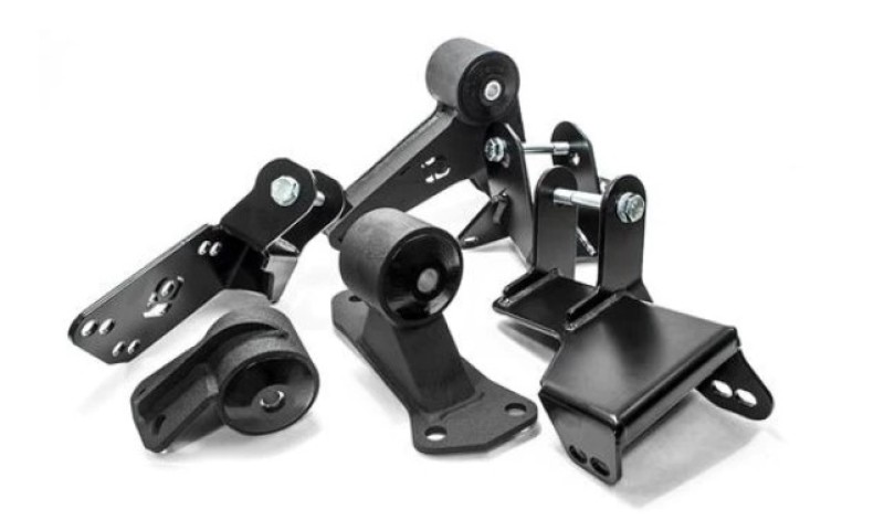 Innovative 96-00 Civic K-Series Black Steel Mounts 85A Bushings (EG/DC Subframe) - 90051-85A