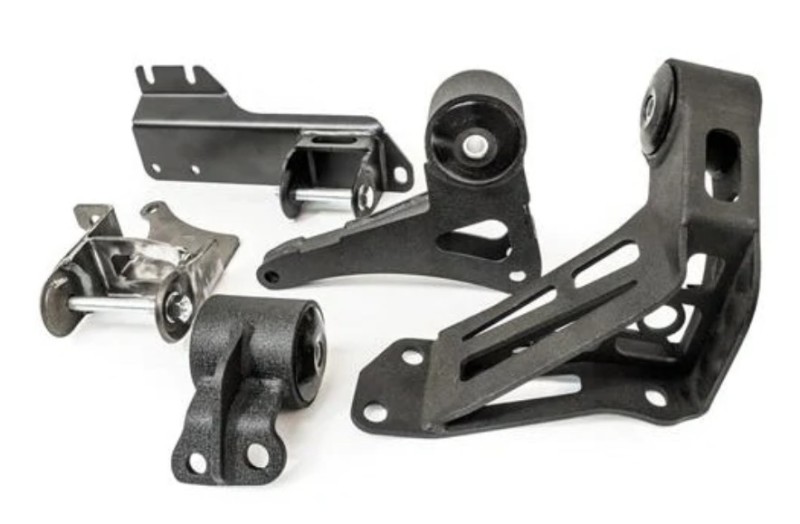 Innovative 90-93 Integra K-Series Black Steel Mounts 95A Bushings (Not K24 Trans) - 99351-95A