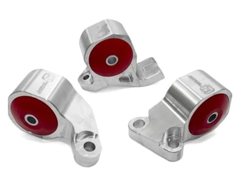 Innovative 88-91 Civic D-Series Silver Aluminum Mounts Solid Bushings (Cable) - B19151-SOLID