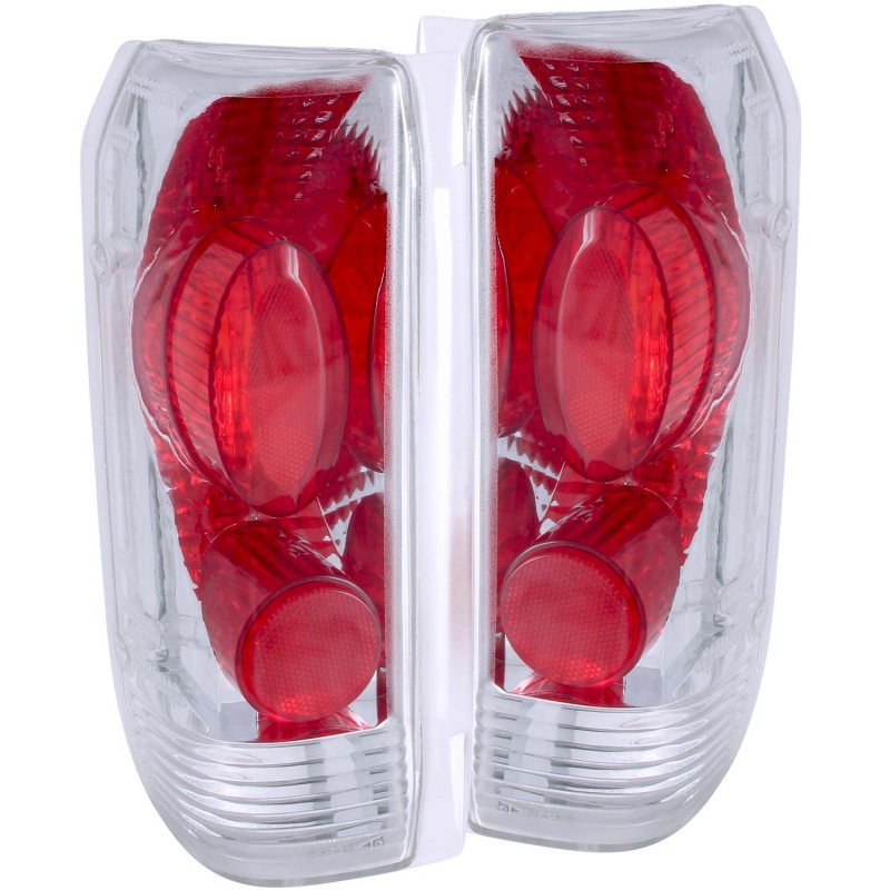 ANZO 1989-1996 Ford F-150 Taillights Chrome - 211061