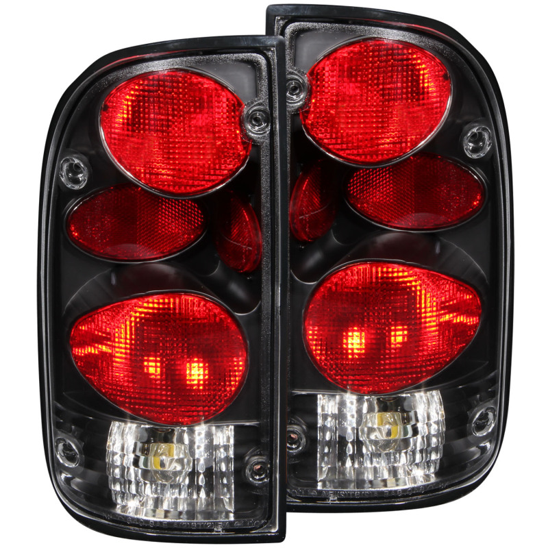 ANZO 1995-2000 Toyota Tacoma Taillights Black - 211129