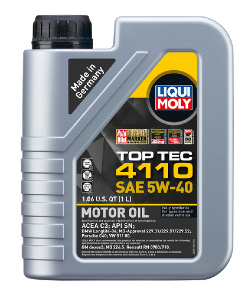 LIQUI MOLY 1L Top Tec 4110 Motor Oil 5W40 - 22120