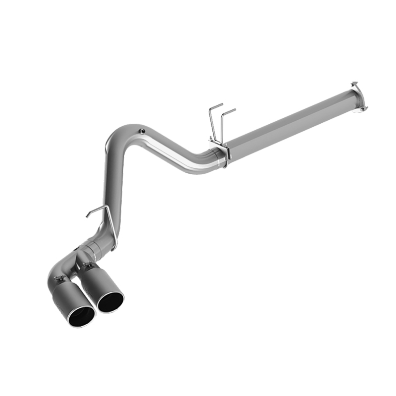 MBRP 2015 Ford F250/350/450 6.7L 4in Filter Back Dual Single Side Exit 5in Tips T409 Exhaust - S6288409