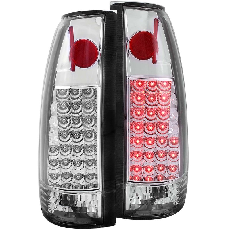 ANZO 1999-2000 Cadillac Escalade LED Taillights Chrome - 311005