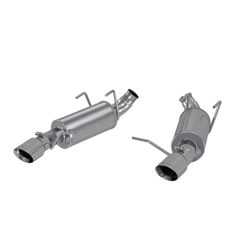 MBRP 11-14 Ford Mustang V6 3in. Dual Muffler Axle Back Split Rear T409 Exhaust System - S7227409