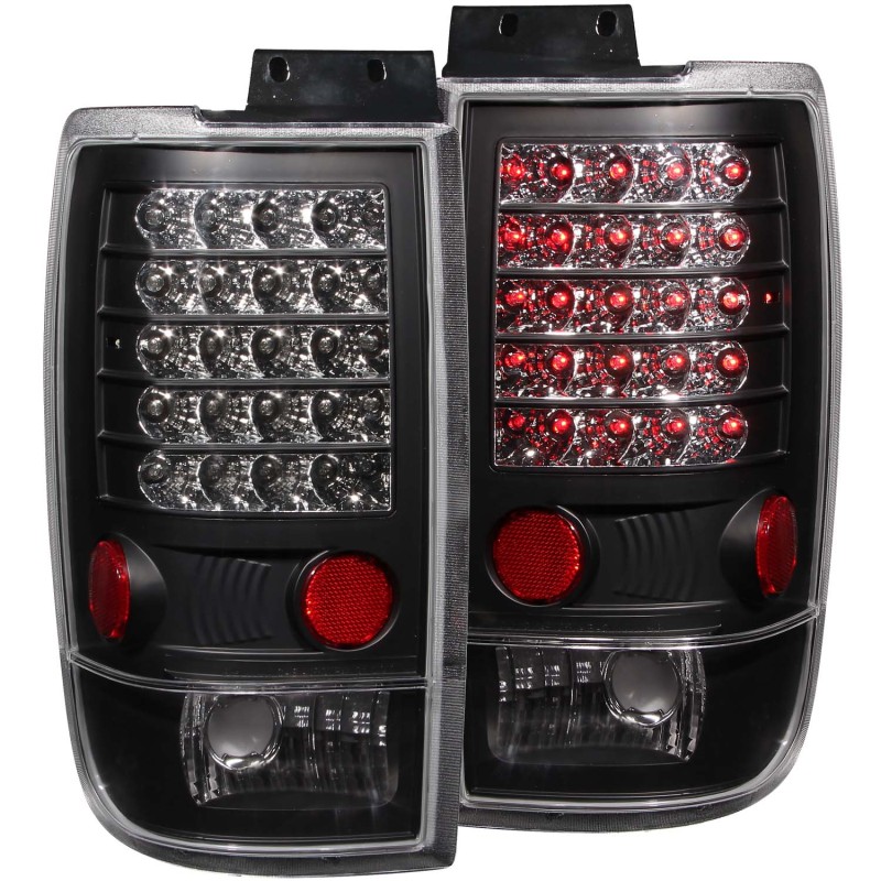 ANZO 1997-2002 Ford Expedition LED Taillights Black - 311021