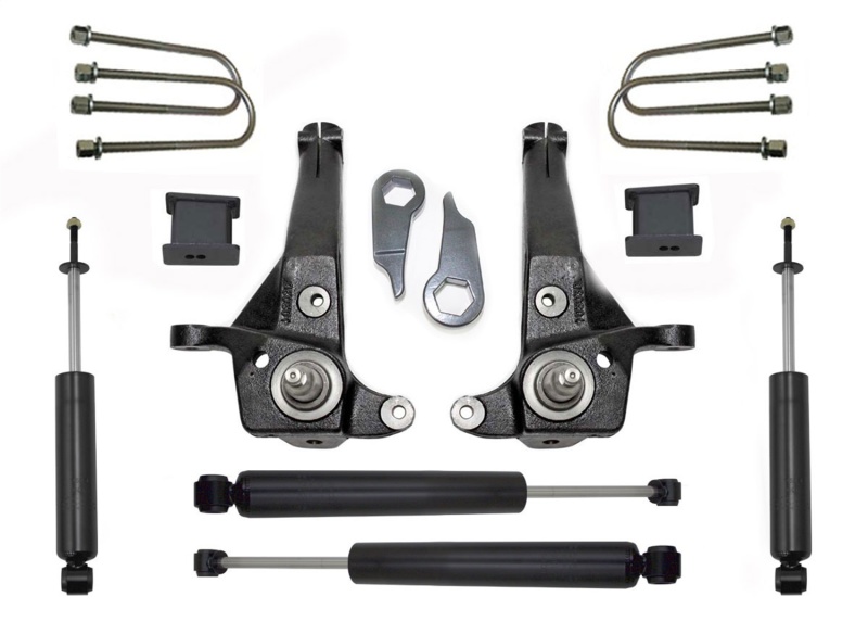 MaxTrac 01-09 Ford Ranger 2WD w/Torsion Bar Susp. (Non Stabilitrak) 5in/3in Spindle Lift Kit - K883053C
