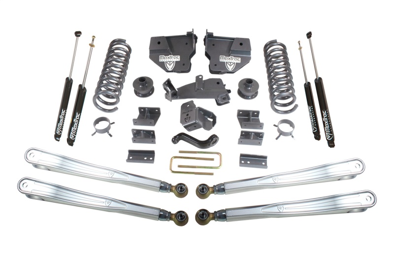 MaxTrac 14-18 RAM 2500 4WD 6in/3in MaxPro Coil Lift Kit w/4-Link Arms & MaxTrac Shocks - K947263L