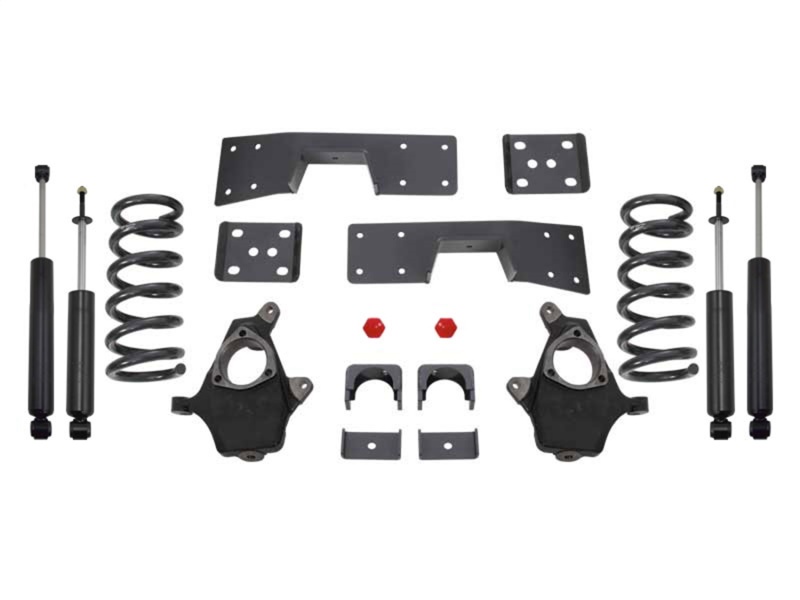 MaxTrac 99-06 GM C1500 2WD V6 3in/5in Lowering Spindle Kit - KS330935-6