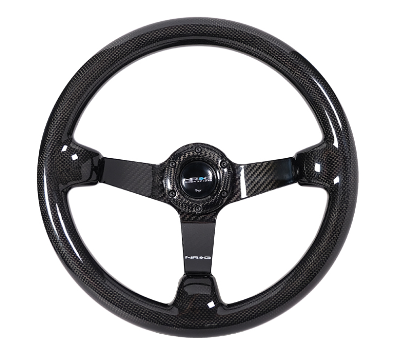 NRG Carbon Fiber Steeering Wheel (350mm) Deep Dish - Full Carbon - ST-036CF-1