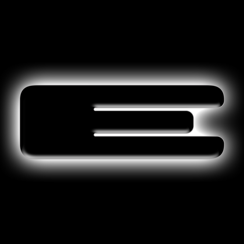 ORACLE Lighting Universal Illuminated LED Letter Badges - Matte Black Surface Finish - E - 3141-E-001