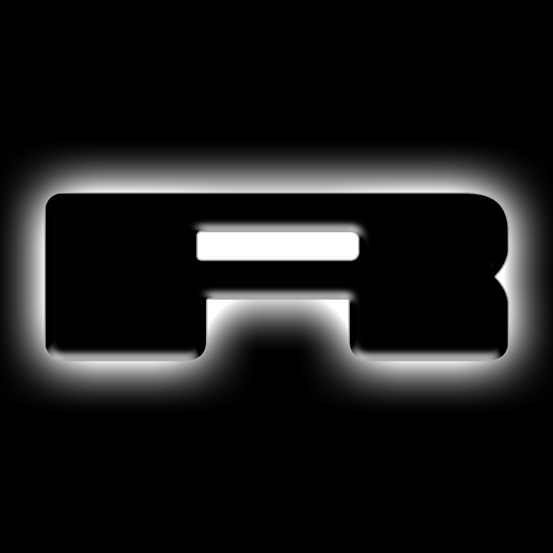 ORACLE Lighting Universal Illuminated LED Letter Badges - Matte Black Surface Finish - R - 3141-R-001