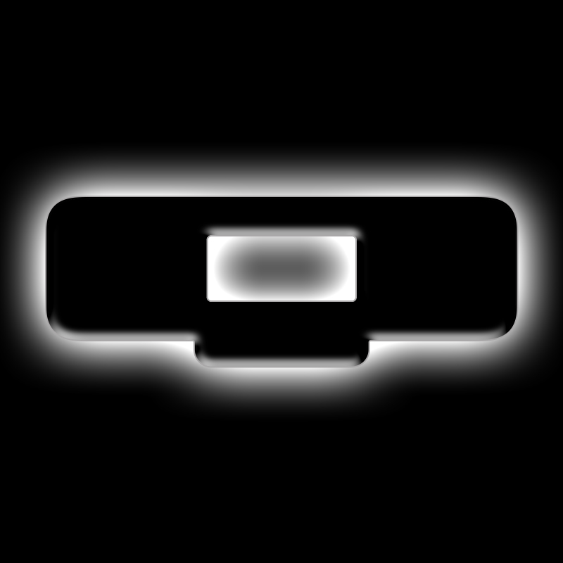 ORACLE Lighting Universal Illuminated LED Letter Badges - Matte Black Surface Finish - Q - 3141-Q-001