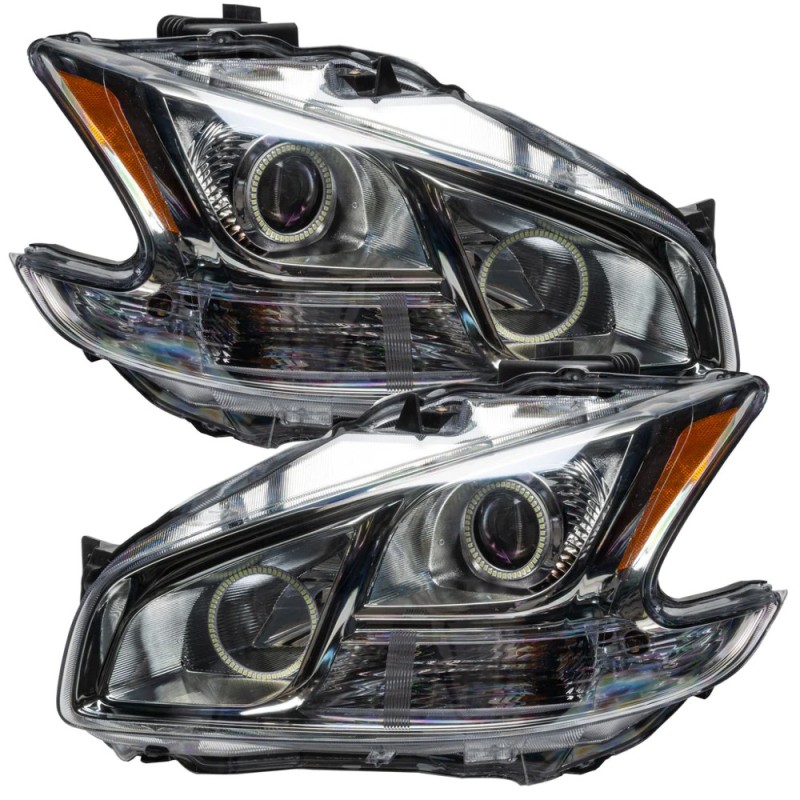 Oracle 09-13 Nissan Maxima SMD HL (Non-HID)-Chrome - ColorSHIFT w/ BC1 Controller - 7177-335