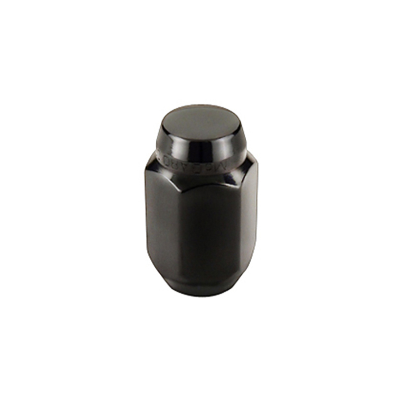 McGard Hex Lug Nut (Cone Seat) M12X1.5 / 13/16 Hex / 1.5in. Length (4-pack) - Black - 64031