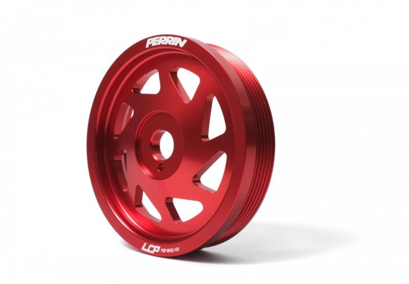 Perrin 13 Subaru BRZ / 13 Scion FR-S / 12-13 Subaru Impreza Crank Pulley - Red - PSP-ENG-101RD