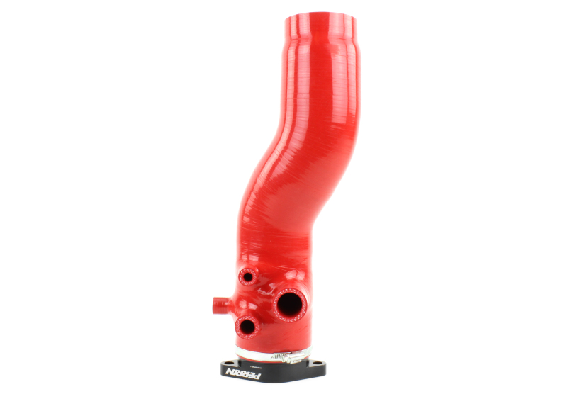 Perrin 2015+ Subaru WRX Red 3in Turbo Inlet Hose w/ Nozzle - PSP-INT-424RD