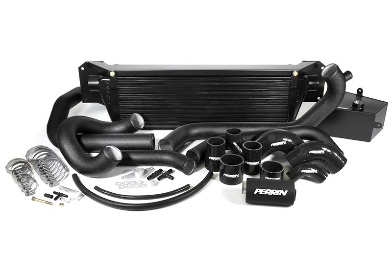 Perrin Performance 2015-2017 Subaru WRX & STI Front Mount Intercooler (Black Core and Beam) - PSP-ITR-437-1BK