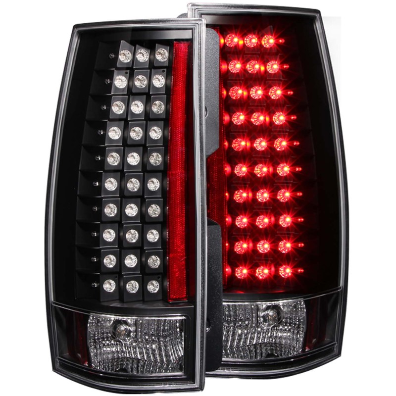 ANZO 2007-2014 Chevrolet Suburban LED Taillights Black G4 - 311142