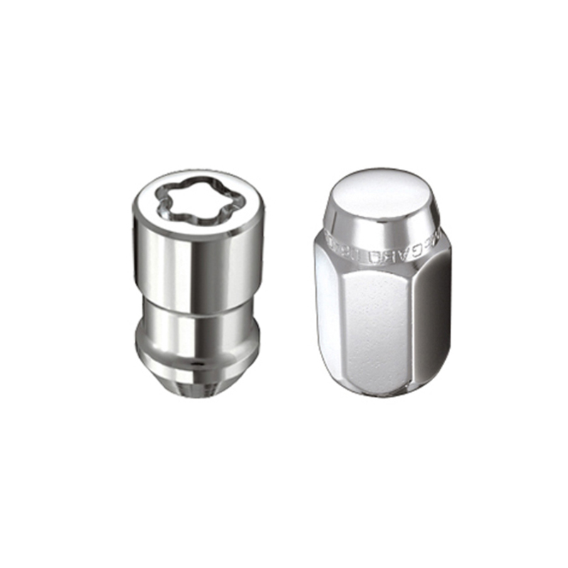 McGard 4 Lug Hex Install Kit w/Locks (Cone Seat Nut) M12X1.5 / 13/16 Hex / 1.5in. Length - Chrome - 84457