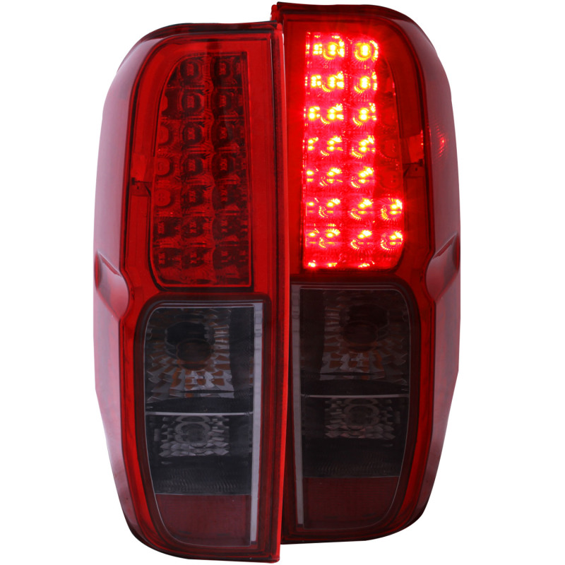 ANZO 2005-2008 Nissan Frontier LED Taillights Red/Smoke - 311174