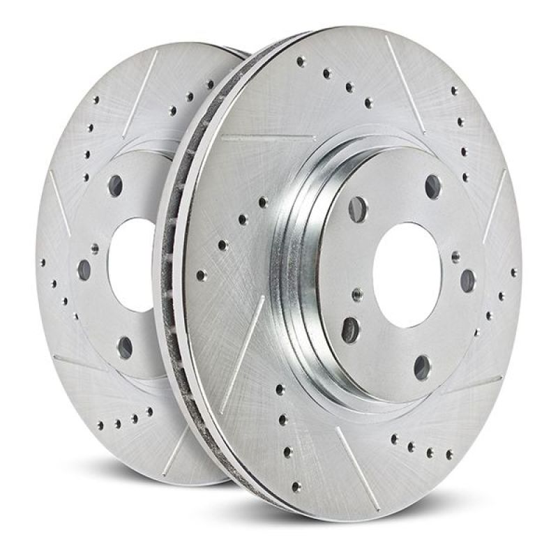 Power Stop 19-21 Subaru Ascent Front Evolution Drilled & Slotted Rotors - Pair - JBR1789XPR