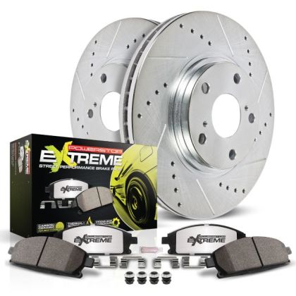 Power Stop 15-19 Ford Mustang Front & Rear Z26 Street Warrior Brake Kit - K6805-26