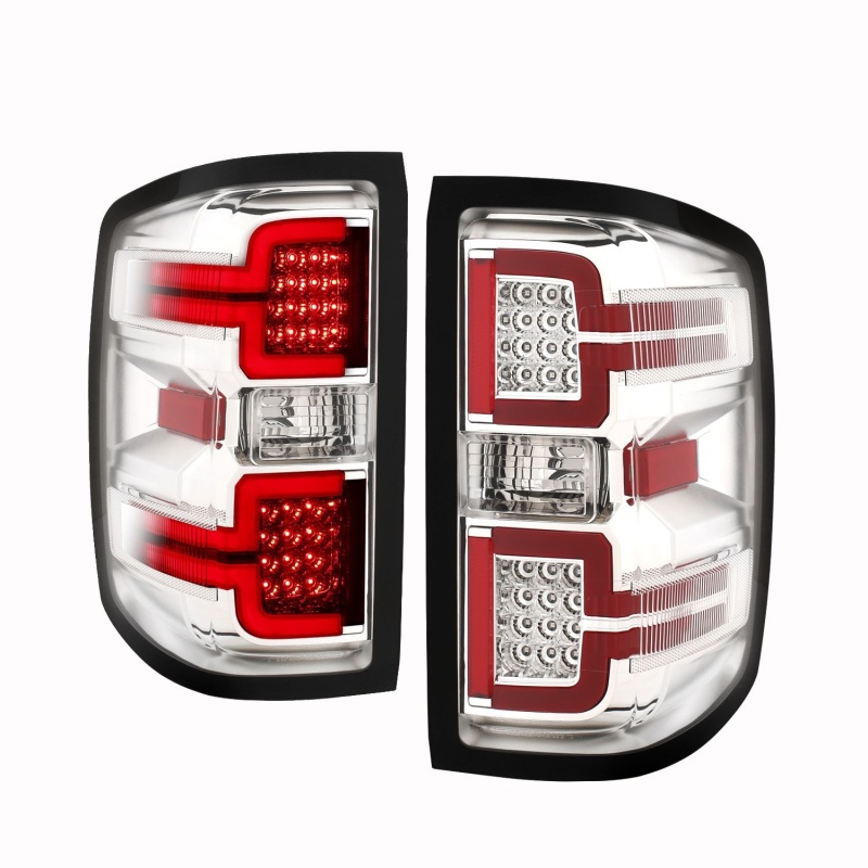 ANZO 2014-2018 Chevy Silverado 1500 LED Taillights Chrome - 311291