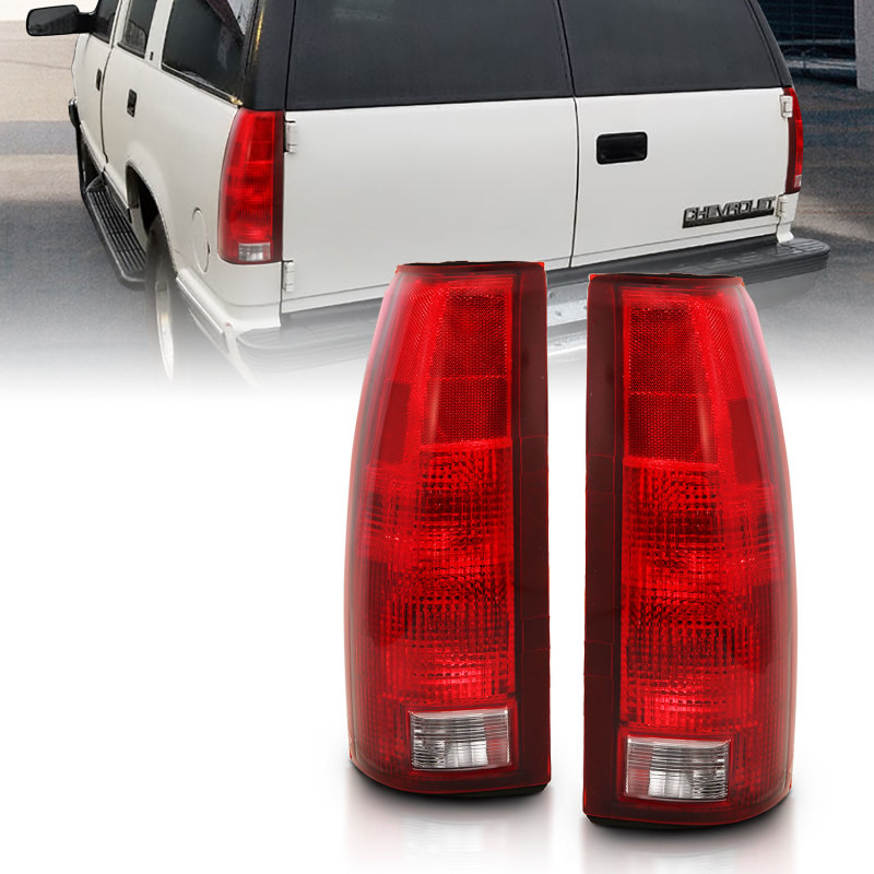 ANZO 1988-1999 Chevy C1500 Taillight Red/Clear Lens w/ Circuit Board(OE Replacement) - 311300