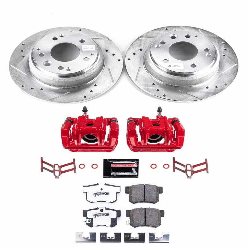 Power Stop 91-95 Acura Legend Rear Z26 Street Warrior Brake Kit w/Calipers - KC3153-26