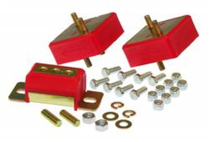 Prothane Jeep Motor & Trans Mount Kit - Red - 1-1905