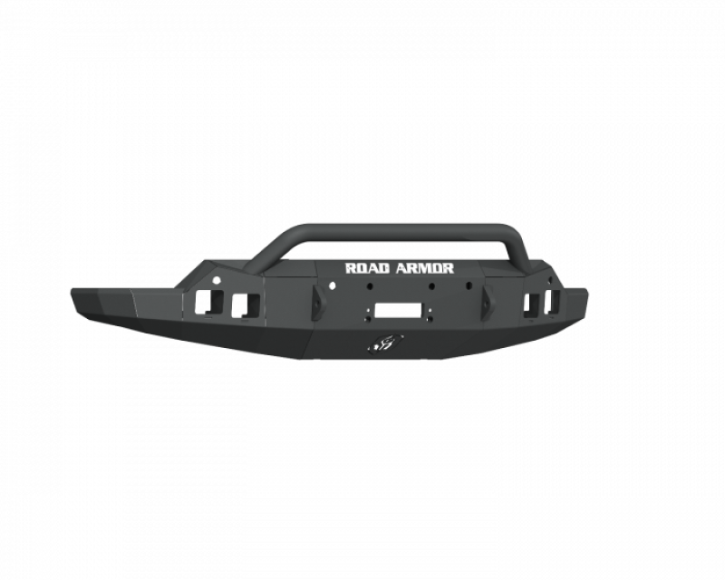 Road Armor 19-21 GMC Sierra 1500 Stealth Front Winch Bumper w/ Pre-Runner Guard - Tex Blk - 2191F4B