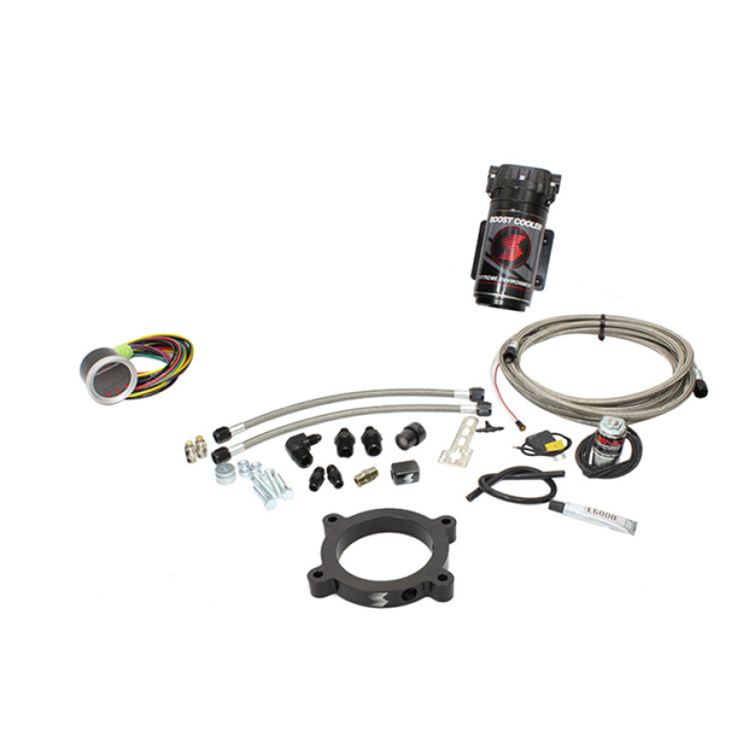 Snow Performance 2014+ GM Truck Stg 2 Bst Cooler F/I Water Inj. Kit (SS Braided Line/4AN) w/o Tank - SNO-2167-BRD-T