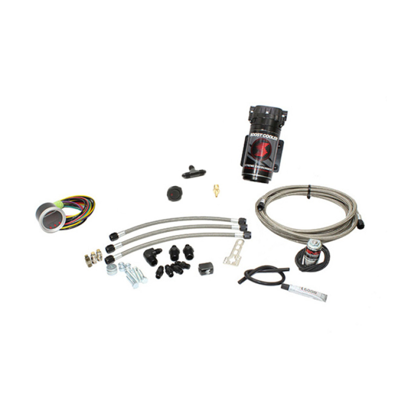 Snow Performance Chevy/GMC Stg 2 Boost Cooler Water Inj. Kit (SS Brded Line/4AN Fittings) w/o Tank - SNO-430-BRD-T