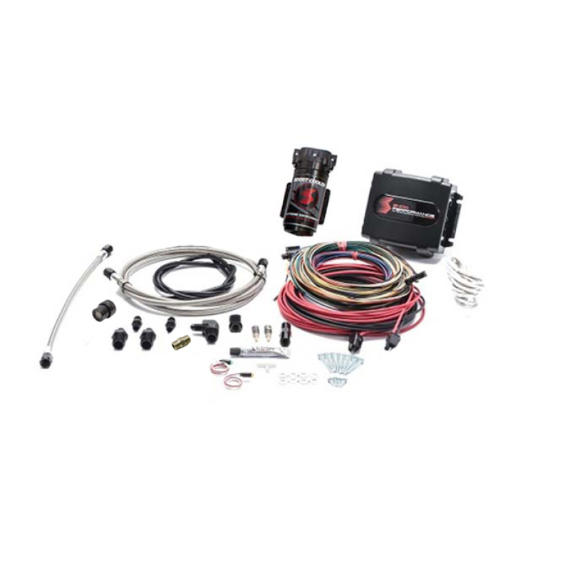 Snow Performance Stg 4 Boost Cooler Platinum Water Inj. Kit (SS Braid Line/4AN Fitting) w/o Tank - SNO-9000-BRD-T