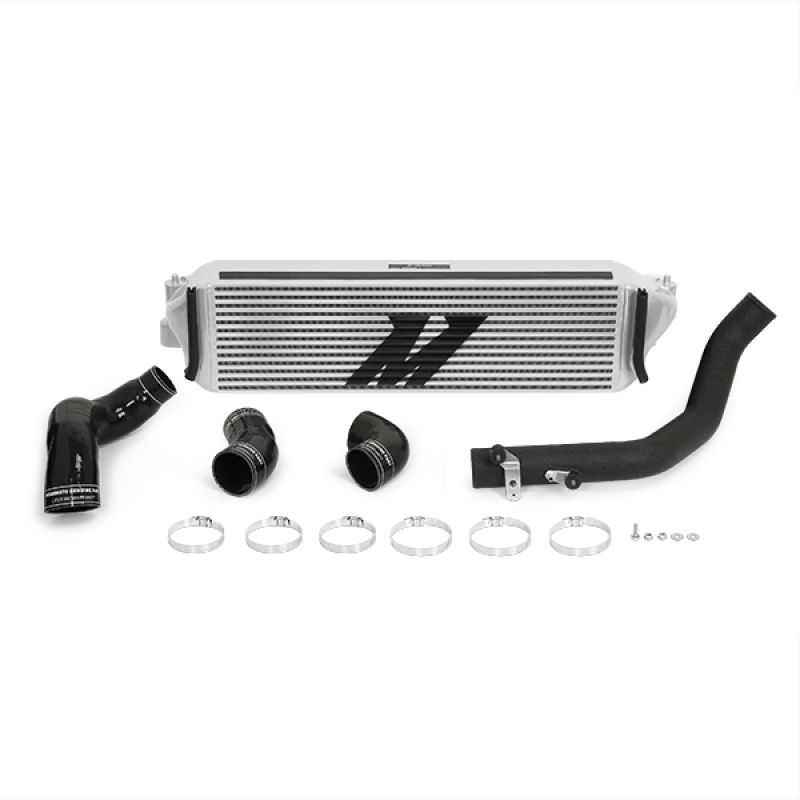 Mishimoto 2017+ Honda Civic Type R Performance Intercooler Kit - Silver Core Black Piping - MMINT-CTR-17KSLWBK