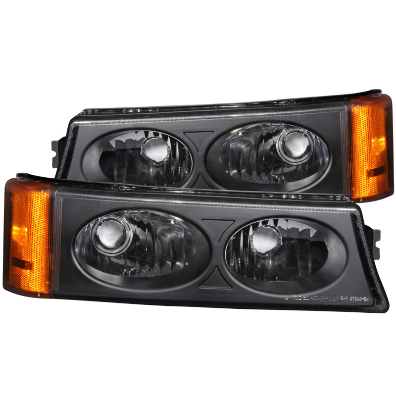 ANZO 2003-2006 Chevrolet Silverado 1500 Euro Parking Lights Black - 511036