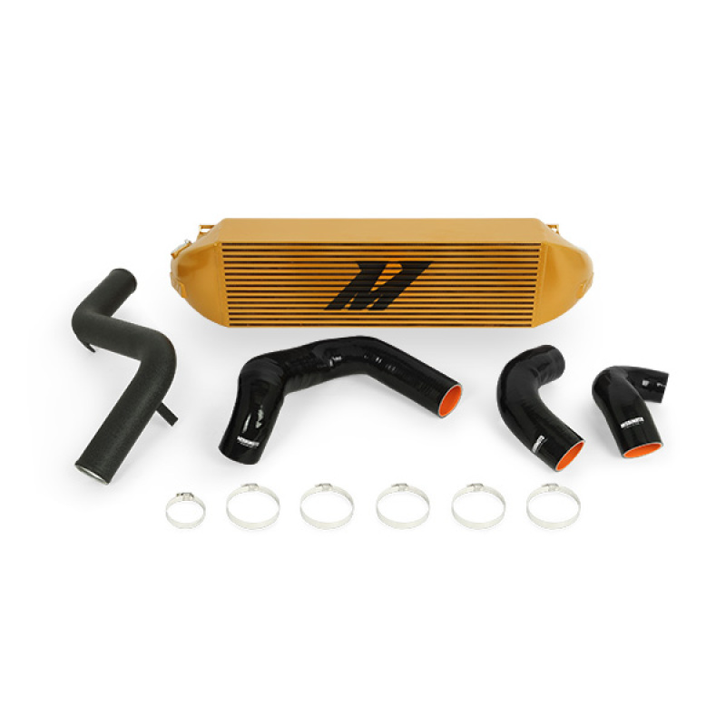 Mishimoto 2013+ Ford Focus ST Gold Intercooler w/ Black Pipes - MMINT-FOST-13KBGD