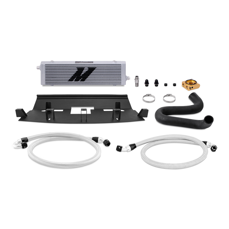 Mishimoto 2018+ Ford Mustang GT Thermostatic Oil Cooler Kit - Silver - MMOC-MUS8-18T