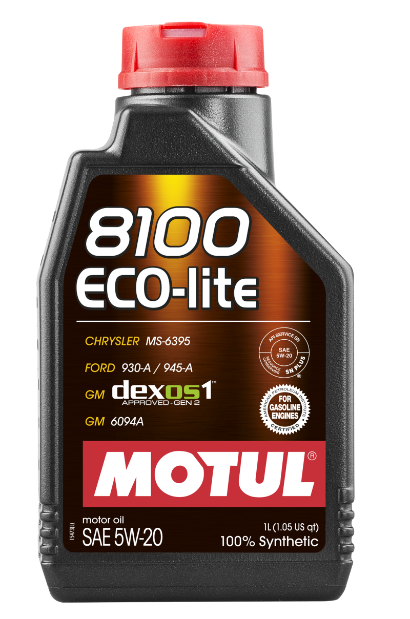 Motul 1L Synthetic Engine Oil 8100 5W20 ECO-LITE - 109102